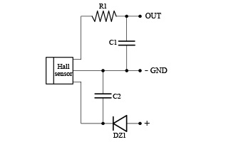 Diagramma sensore di Hall GML-77-35-Z2-X-H Motoriduttore CC diametro 77 interasse 35 -Elvi